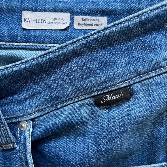 Mavi Kathleen High Rise Slim Boyfriend Jeans in Medium Blue Wash Size 31 - Picture 7 of 13